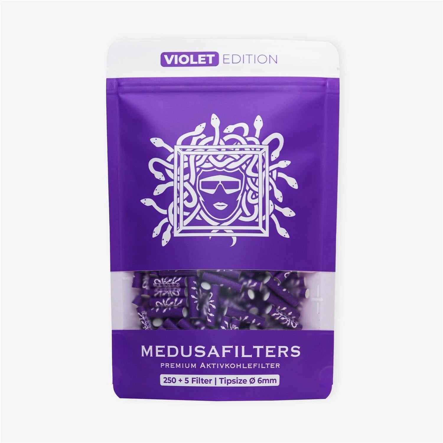 Medusafilters Aktivkohlefilter 6mm (250 Stück) - verschiedene Farben Medusafilters